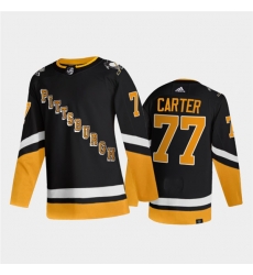 Men Pittsburgh Penguins 77 Jeff Carter 2021 2022 Black Stitched Jersey Men Pittsburgh Penguins 77 Jeff Carter 2021 2022 Black Stitched Jersey
