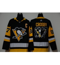Men Pittsburgh Penguins 87 Sidney Crosby Black Adidas Fashion Jersey Men Pittsburgh Penguins 87 Sidney Crosby Black Adidas Fashion Jersey