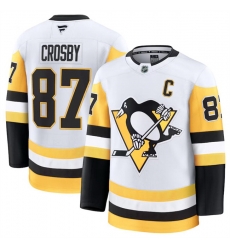 Men Pittsburgh Penguins 87 Sidney Crosby White 2024 25 Away Stitched Hockey Jersey Men Pittsburgh Penguins 87 Sidney Crosby White 2024 25 Away Stitched Hockey Jersey