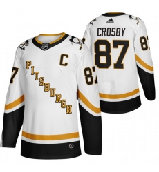 Men Pittsburgh Penguins 87 Sidney Crosby White Adidas 2020 21 Reverse Retro Alternate NHL Jersey Men Pittsburgh Penguins 87 Sidney Crosby White Adidas 2020 21 Reverse Retro Alternate NHL Jersey