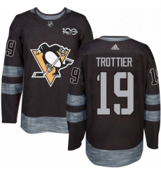 Mens Adidas Pittsburgh Penguins 19 Bryan Trottier Authentic Black 1917 2017 100th Anniversary NHL Jersey Mens Adidas Pittsburgh Penguins 19 Bryan Trottier Authentic Black 1917 2017 100th Anniversary NHL Jersey
