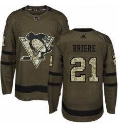 Mens Adidas Pittsburgh Penguins 21 Michel Briere Authentic Green Salute to Service NHL Jersey Mens Adidas Pittsburgh Penguins 21 Michel Briere Authentic Green Salute to Service NHL Jersey
