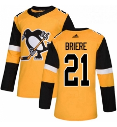 Mens Adidas Pittsburgh Penguins 21 Michel Briere Premier Gold Alternate NHL Jersey Mens Adidas Pittsburgh Penguins 21 Michel Briere Premier Gold Alternate NHL Jersey