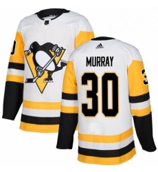 Mens Adidas Pittsburgh Penguins 30 Matt Murray Authentic White Away NHL Jersey Mens Adidas Pittsburgh Penguins 30 Matt Murray Authentic White Away NHL Jersey