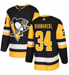 Mens Adidas Pittsburgh Penguins 34 Tom Kuhnhackl Premier Black Home NHL Jersey Mens Adidas Pittsburgh Penguins 34 Tom Kuhnhackl Premier Black Home NHL Jersey