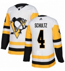 Mens Adidas Pittsburgh Penguins 4 Justin Schultz Authentic White Away NHL Jersey Mens Adidas Pittsburgh Penguins 4 Justin Schultz Authentic White Away NHL Jersey