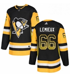Mens Adidas Pittsburgh Penguins 66 Mario Lemieux Authentic Black Drift Fashion NHL Jersey Mens Adidas Pittsburgh Penguins 66 Mario Lemieux Authentic Black Drift Fashion NHL Jersey