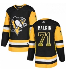 Mens Adidas Pittsburgh Penguins 71 Evgeni Malkin Authentic Black Drift Fashion NHL Jersey Mens Adidas Pittsburgh Penguins 71 Evgeni Malkin Authentic Black Drift Fashion NHL Jersey