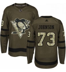 Mens Adidas Pittsburgh Penguins 73 Jack Johnson Authentic Green Salute to Service NHL Jersey Mens Adidas Pittsburgh Penguins 73 Jack Johnson Authentic Green Salute to Service NHL Jersey