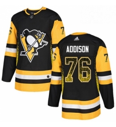 Mens Adidas Pittsburgh Penguins 76 Calen Addison Authentic Black Drift Fashion NHL Jersey Mens Adidas Pittsburgh Penguins 76 Calen Addison Authentic Black Drift Fashion NHL Jersey
