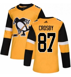 Mens Adidas Pittsburgh Penguins 87 Sidney Crosby Premier Gold Alternate NHL Jersey Mens Adidas Pittsburgh Penguins 87 Sidney Crosby Premier Gold Alternate NHL Jersey