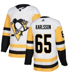 Men's Pittsburgh Penguins Erik Karlsson #65 White Stitched Adidas NHL Jersey Men's Pittsburgh Penguins Erik Karlsson #65 White Stitched Adidas NHL Jersey