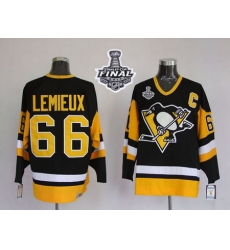 Mitchell 26Ness Penguins #66 Mario Lemieux Black 2017 Stanley Cup Final Patch Stitched NHL Jersey Mitchell 26Ness Penguins #66 Mario Lemieux Black 2017 Stanley Cup Final Patch Stitched NHL Jersey