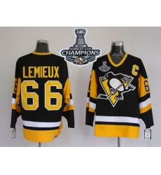 Mitchell 26Ness Penguins #66 Mario Lemieux Black 2017 Stanley Cup Finals Champions Stitched NHL Jersey Mitchell 26Ness Penguins #66 Mario Lemieux Black 2017 Stanley Cup Finals Champions Stitched NHL Jersey