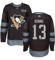 Penguins #13 Nick Bonino Black 1917 2017 100th Anniversary Stitched NHL Jersey Penguins #13 Nick Bonino Black 1917 2017 100th Anniversary Stitched NHL Jersey