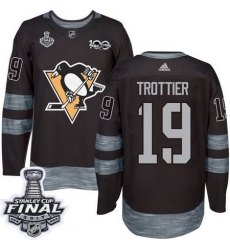 Penguins #19 Bryan Trottier Black 1917 2017 100th Anniversary Stanley Cup Final Patch Stitched NHL Jersey Penguins #19 Bryan Trottier Black 1917 2017 100th Anniversary Stanley Cup Final Patch Stitched NHL Jersey