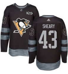 Penguins #43 Conor Sheary Black 1917 2017 100th Anniversary Stitched NHL Jersey Penguins #43 Conor Sheary Black 1917 2017 100th Anniversary Stitched NHL Jersey