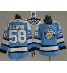 Penguins #58 Kris Letang Blue 2017 Stanley Cup Finals Champions Stitched NHL Jersey Penguins #58 Kris Letang Blue 2017 Stanley Cup Finals Champions Stitched NHL Jersey