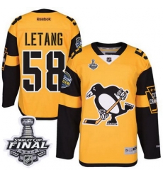 Penguins #58 Kris Letang Gold 2017 Stadium Series Stanley Cup Final Patch Stitched NHL Jersey Penguins #58 Kris Letang Gold 2017 Stadium Series Stanley Cup Final Patch Stitched NHL Jersey