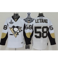 Penguins #58 Kris Letang White 2017 Stanley Cup Finals Champions Stitched NHL Jersey Penguins #58 Kris Letang White 2017 Stanley Cup Finals Champions Stitched NHL Jersey