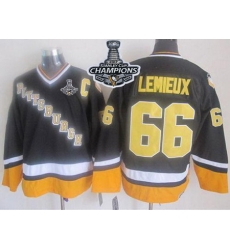 Penguins #66 Mario Lemieux Black Yellow CCM Throwback 2017 Stanley Cup Finals Champions Stitched NHL Jersey Penguins #66 Mario Lemieux Black Yellow CCM Throwback 2017 Stanley Cup Finals Champions Stitched NHL Jersey