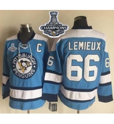 Penguins #66 Mario Lemieux Blue Alternate CCM Throwback 2017 Stanley Cup Finals Champions Stitched NHL Jersey Penguins #66 Mario Lemieux Blue Alternate CCM Throwback 2017 Stanley Cup Finals Champions Stitched NHL Jersey