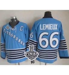 Penguins #66 Mario Lemieux Light Blue CCM Throwback 2017 Stanley Cup Final Patch Stitched NHL Jersey Penguins #66 Mario Lemieux Light Blue CCM Throwback 2017 Stanley Cup Final Patch Stitched NHL Jersey