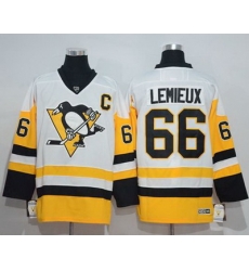 Penguins #66 Mario Lemieux White New Away Stitched NHL Jersey Penguins #66 Mario Lemieux White New Away Stitched NHL Jersey