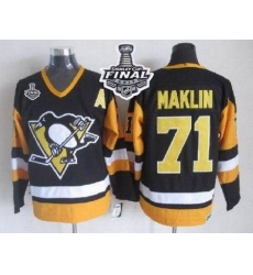 Penguins #71 Evgeni Malkin Black CCM Throwback 2017 Stanley Cup Final Patch Stitched NHL Jersey Penguins #71 Evgeni Malkin Black CCM Throwback 2017 Stanley Cup Final Patch Stitched NHL Jersey