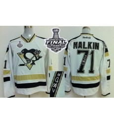 Penguins #71 Evgeni Malkin White 2014 Stadium Series Autographed 2017 Stanley Cup Final Patch Stitched NHL Jersey Penguins #71 Evgeni Malkin White 2014 Stadium Series Autographed 2017 Stanley Cup Final Patch Stitched NHL Jersey