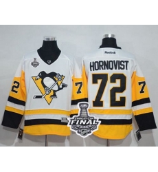 Penguins #72 Patric Hornqvist White New Away 2017 Stanley Cup Final Patch Stitched NHL Jersey Penguins #72 Patric Hornqvist White New Away 2017 Stanley Cup Final Patch Stitched NHL Jersey