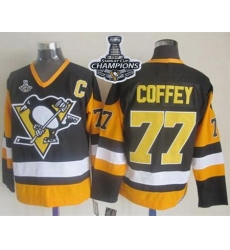 Penguins #77 Paul Coffey Black CCM Throwback 2017 Stanley Cup Finals Champions Stitched NHL Jersey Penguins #77 Paul Coffey Black CCM Throwback 2017 Stanley Cup Finals Champions Stitched NHL Jersey