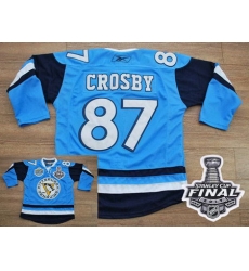 Penguins #87 Sidney Crosby Baby Blue 2011 Winter Classic Vintage 2017 Stanley Cup Final Patch Stitched NHL Jersey Penguins #87 Sidney Crosby Baby Blue 2011 Winter Classic Vintage 2017 Stanley Cup Final Patch Stitched NHL Jersey