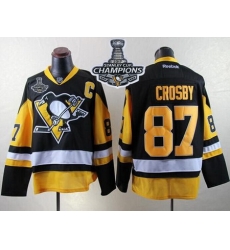 Penguins #87 Sidney Crosby Black Alternate 2017 Stanley Cup Finals Champions Stitched NHL Jersey Penguins #87 Sidney Crosby Black Alternate 2017 Stanley Cup Finals Champions Stitched NHL Jersey