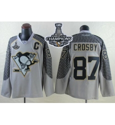 Penguins #87 Sidney Crosby Charcoal Cross Check Fashion 2017 Stanley Cup Finals Champions Stitched NHL Jersey Penguins #87 Sidney Crosby Charcoal Cross Check Fashion 2017 Stanley Cup Finals Champions Stitched NHL Jersey