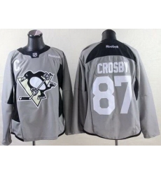 Penguins #87 Sidney Crosby Grey Practice Stitched NHL Jersey Penguins #87 Sidney Crosby Grey Practice Stitched NHL Jersey