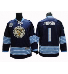 Pittsburgh Penguins 1 Brent Johnson 2011 Winter Classic Jersey Dark Blue Pittsburgh Penguins 1 Brent Johnson 2011 Winter Classic Jersey Dark Blue