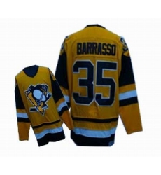 Pittsburgh Penguins 35 Borrasso Yellow Jerseys Throwback Pittsburgh Penguins 35 Borrasso Yellow Jerseys Throwback