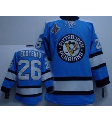 RBK Pittsburgh Penguins #26 FEDOTENKO Blue STANLEY CUP Jersey RBK Pittsburgh Penguins #26 FEDOTENKO Blue STANLEY CUP Jersey