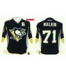 Women NHL Pittsburgh Penguins #71 Evgeni Malkin black jerseys Women NHL Pittsburgh Penguins #71 Evgeni Malkin black jerseys