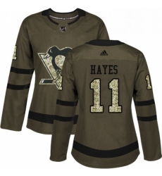 Womens Adidas Pittsburgh Penguins 11 Jimmy Hayes Authentic Green Salute to Service NHL Jersey Womens Adidas Pittsburgh Penguins 11 Jimmy Hayes Authentic Green Salute to Service NHL Jersey