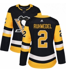 Womens Adidas Pittsburgh Penguins 2 Chad Ruhwedel Authentic Black Home NHL Jersey Womens Adidas Pittsburgh Penguins 2 Chad Ruhwedel Authentic Black Home NHL Jersey