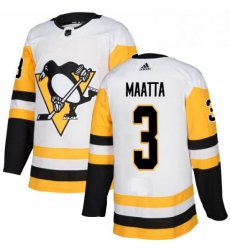 Womens Adidas Pittsburgh Penguins 3 Olli Maatta Authentic White Away NHL Jersey Womens Adidas Pittsburgh Penguins 3 Olli Maatta Authentic White Away NHL Jersey