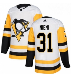 Womens Adidas Pittsburgh Penguins 31 Antti Niemi Authentic White Away NHL Jersey Womens Adidas Pittsburgh Penguins 31 Antti Niemi Authentic White Away NHL Jersey
