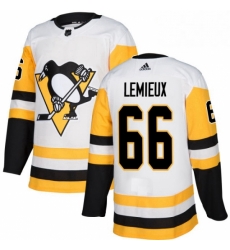 Womens Adidas Pittsburgh Penguins 66 Mario Lemieux Authentic White Away NHL Jersey Womens Adidas Pittsburgh Penguins 66 Mario Lemieux Authentic White Away NHL Jersey