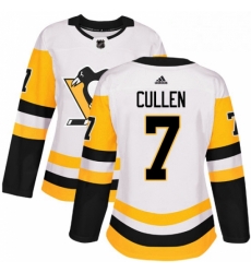 Womens Adidas Pittsburgh Penguins 7 Matt Cullen Authentic White Away NHL Jersey Womens Adidas Pittsburgh Penguins 7 Matt Cullen Authentic White Away NHL Jersey