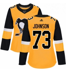 Womens Adidas Pittsburgh Penguins 73 Jack Johnson Authentic Gold Alternate NHL Jersey Womens Adidas Pittsburgh Penguins 73 Jack Johnson Authentic Gold Alternate NHL Jersey