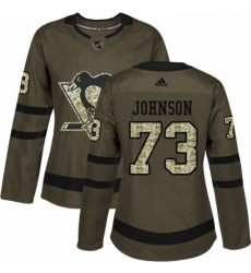 Womens Adidas Pittsburgh Penguins 73 Jack Johnson Authentic Green Salute to Service NHL Jersey Womens Adidas Pittsburgh Penguins 73 Jack Johnson Authentic Green Salute to Service NHL Jersey