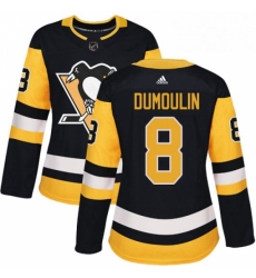 Womens Adidas Pittsburgh Penguins 8 Brian Dumoulin Authentic Black Home NHL Jersey Womens Adidas Pittsburgh Penguins 8 Brian Dumoulin Authentic Black Home NHL Jersey
