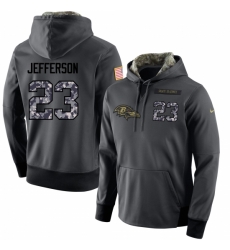 NFL Mens Nike Baltimore Ravens 23 Tony Jefferson Stitched Black Anthracite Salute to Service Player Performance Hoodie NFL Mens Nike Baltimore Ravens 23 Tony Jefferson Stitched Black Anthracite Salute to Service Player Performance Hoodie